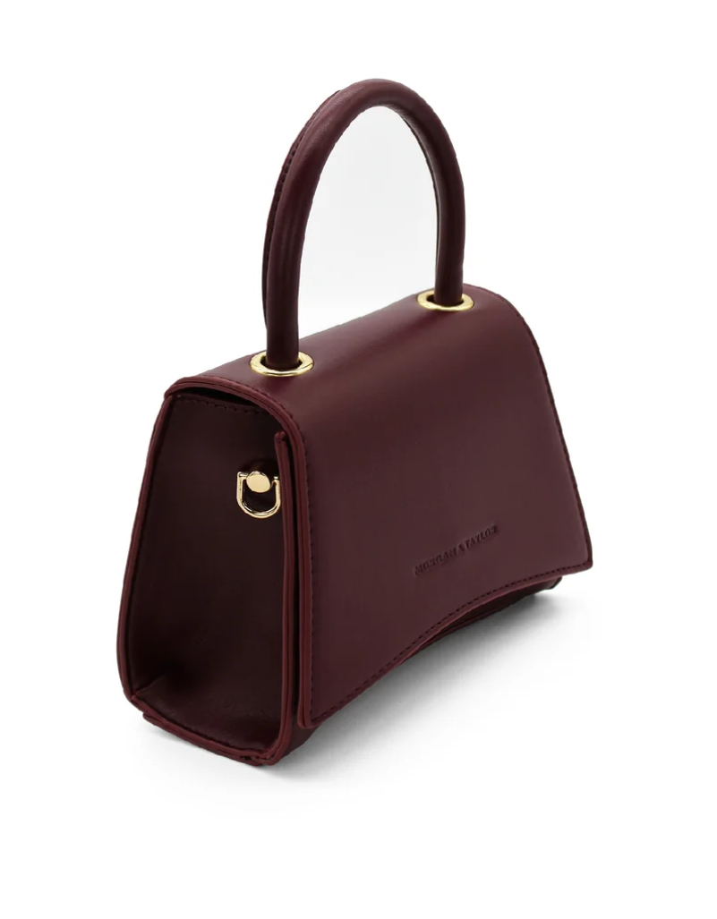 ORGAN & TAYLOR ZOELLA TOP HANDLE BAG PURPLE
