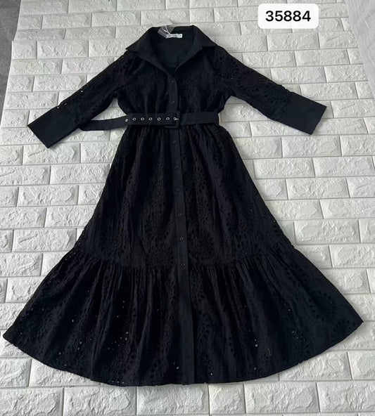 35884 THERMA DRESS - BLACK