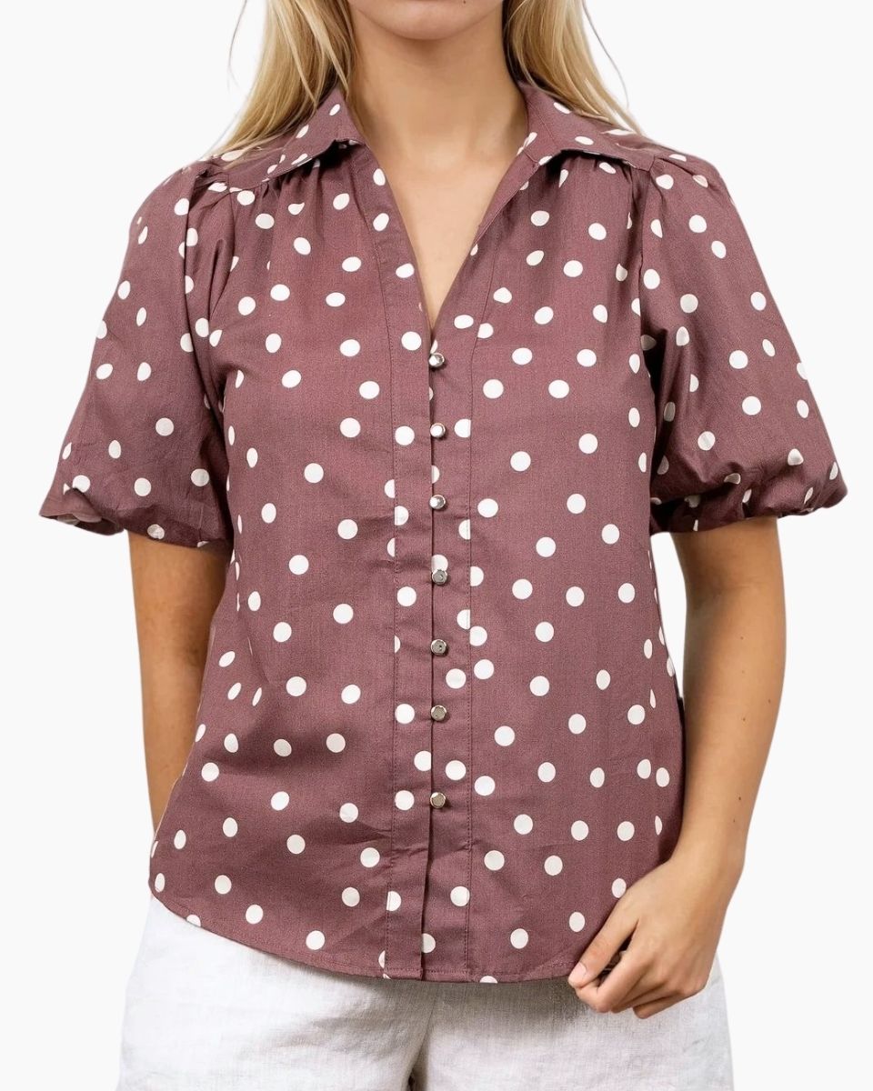 SUNNY GIRL SPOTS BLOUSE