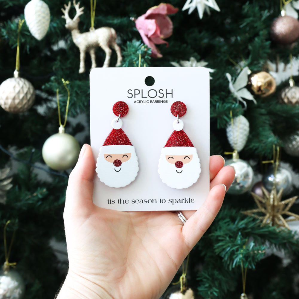 CHRISTMAS SANTA EARRINGS