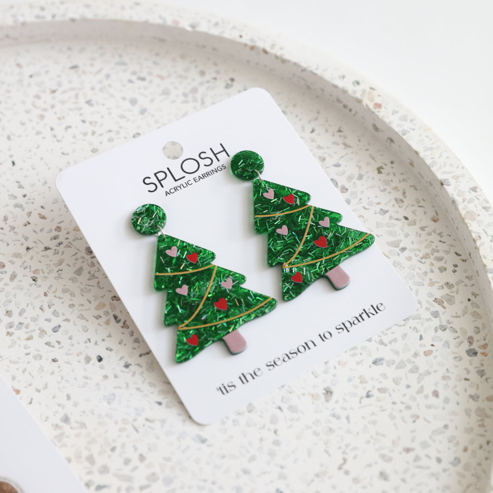 CHRISTMAS TREE EARRINGS
