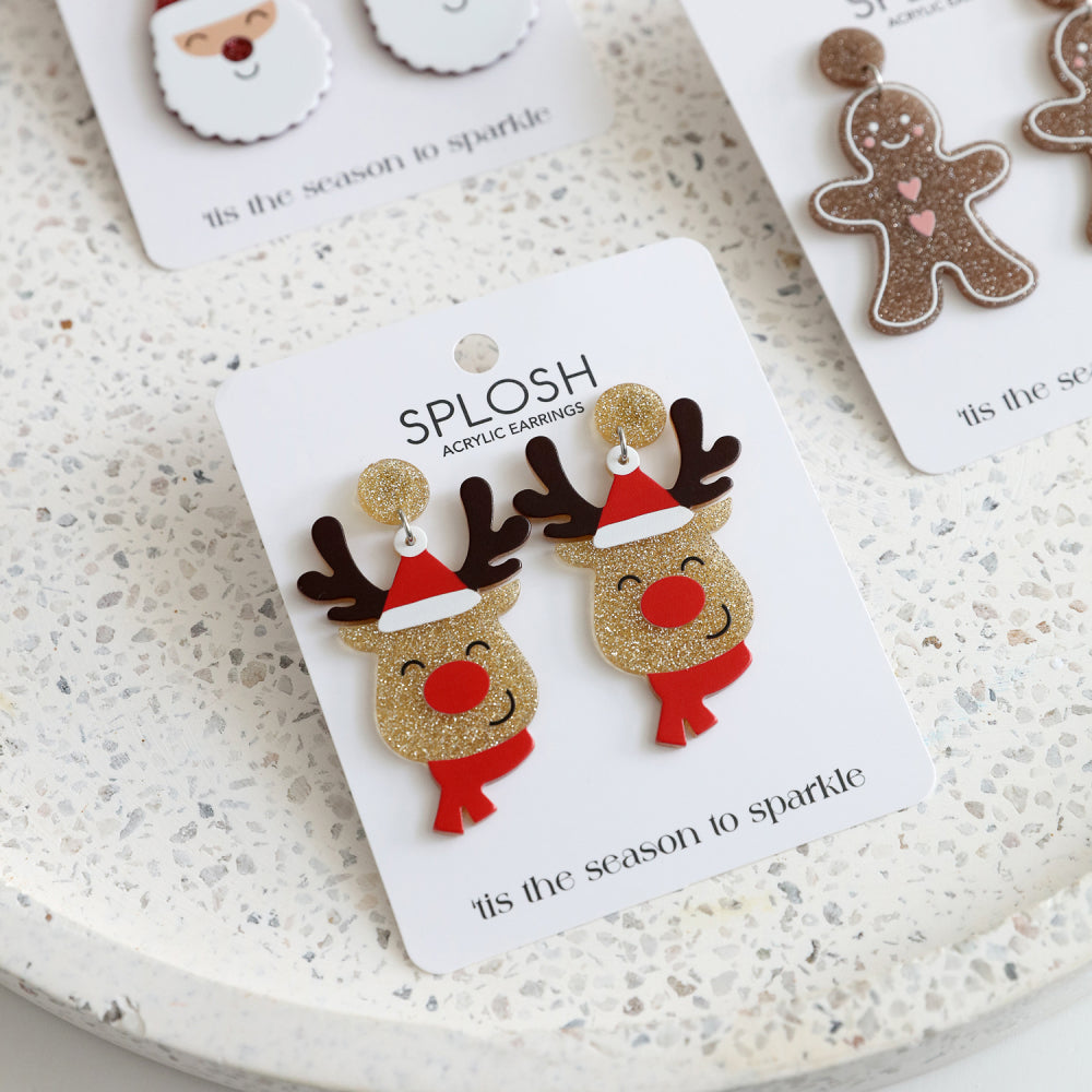 CHRISTMAS RUDOLPH EARRINGS