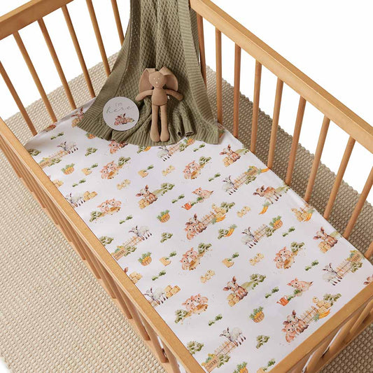 FARM ORGANIC FITTED COT SHEET