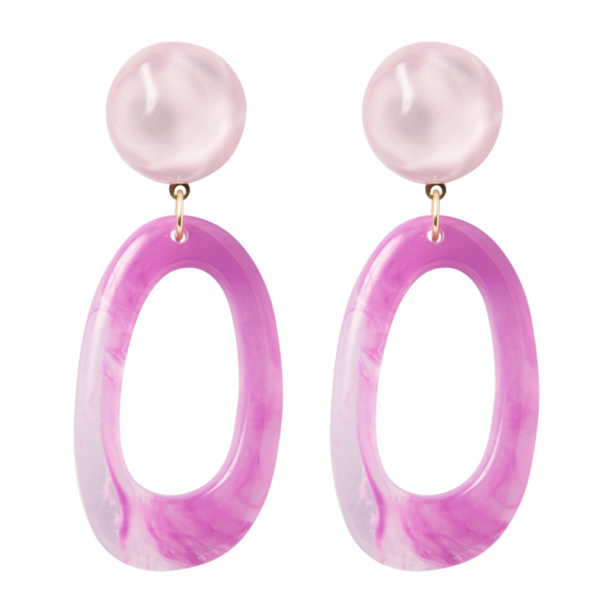 KIKI014 VIOLET LOOP EARRINGS