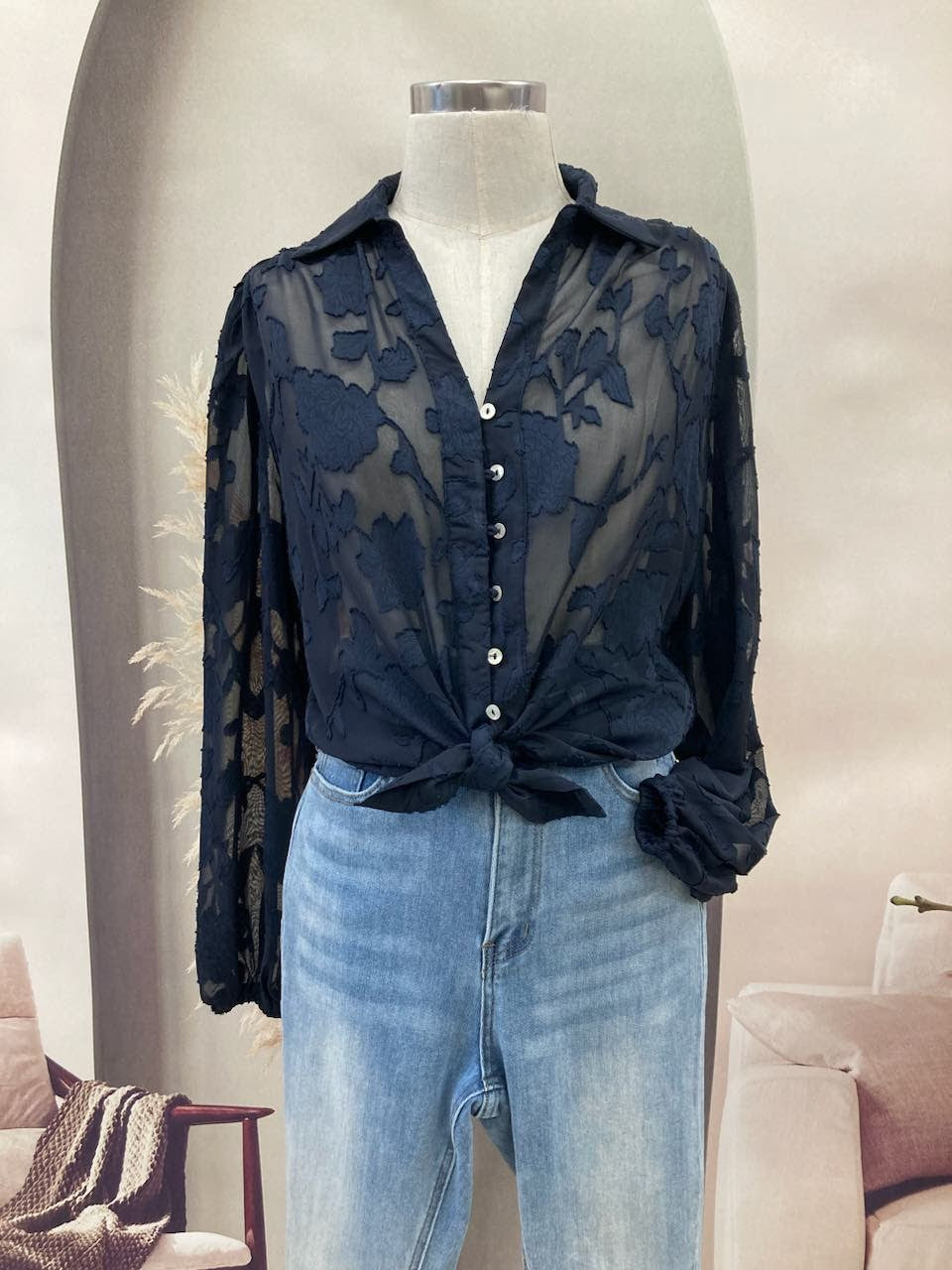 72450NAVY JAMIE FLORAL