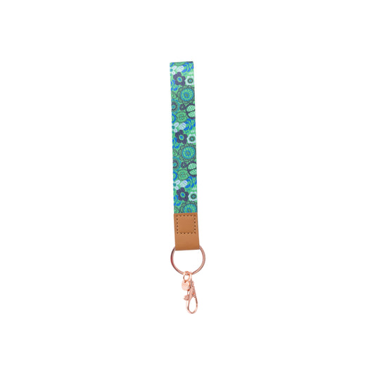 TEACHER GREEN WRISTLET KEYCHAIN