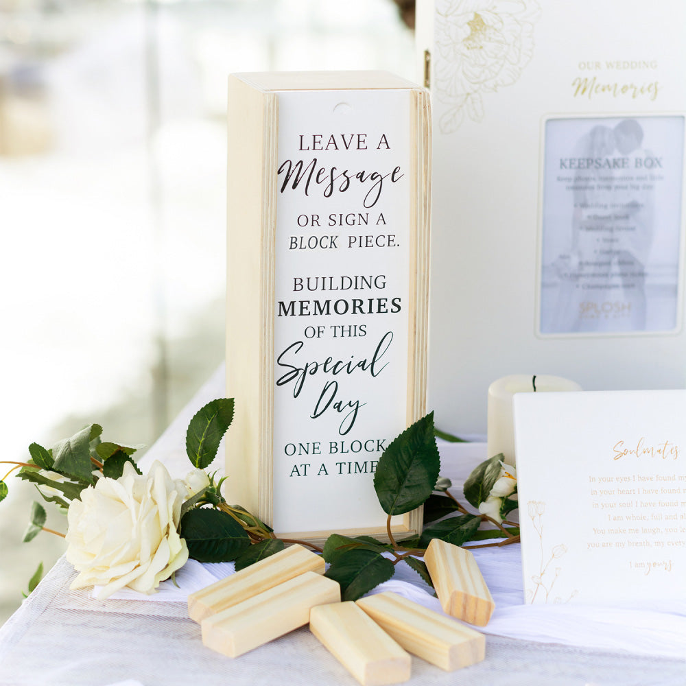 WDE125 WEDDING SIGN JENGA