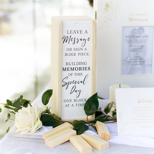 WDE125 WEDDING SIGN JENGA