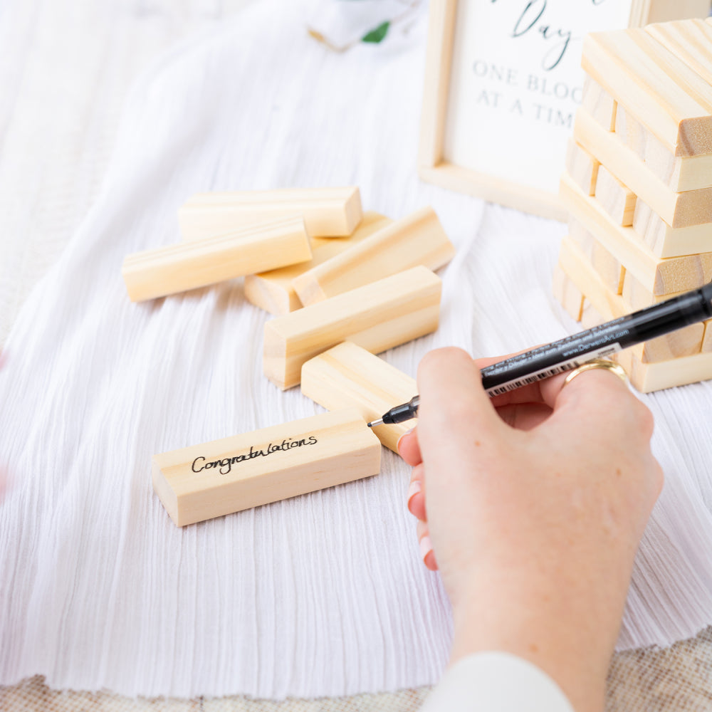 WDE125 WEDDING SIGN JENGA