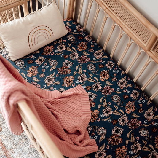 BELLE FITTED COT SHEET