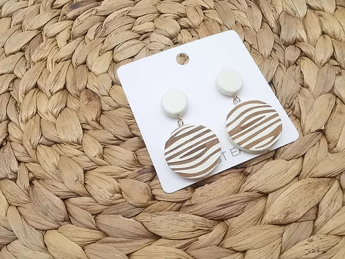 e01278w POLY CLAY EARRINGS