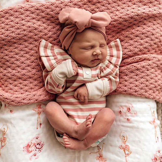 0271R ROSE STRIPE GROWSUIT
