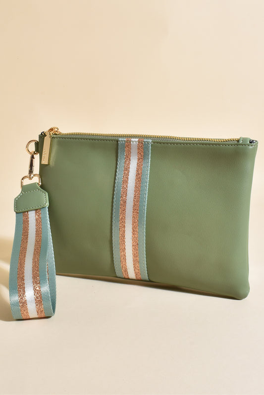 AVD1461G GRN & GLD CLUTCH