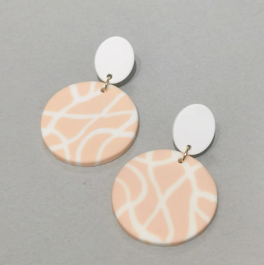 E01234 DANGLE EARRINGS PINK