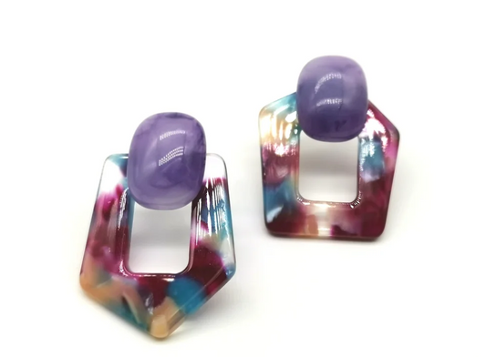 E00402P RESIN EARRINGS