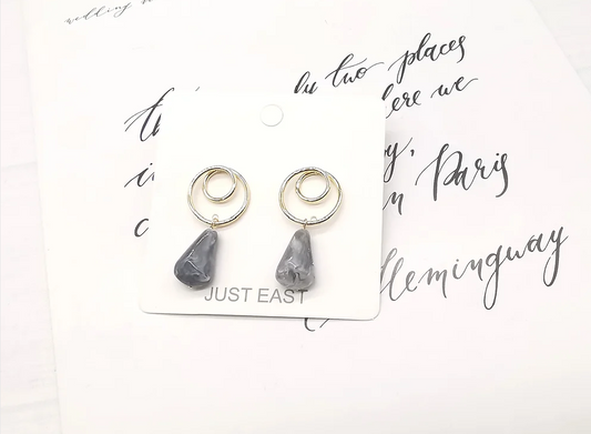 E01227GY STONE EARRINGS