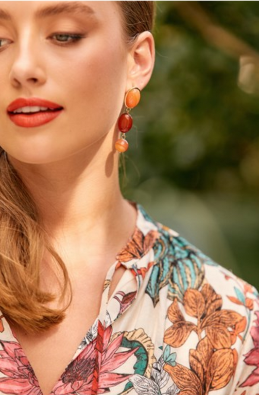 AED-2917 SPICED GOLD EARRINGS