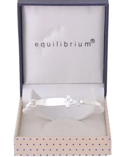 53353 CROSS CHRISTENING BANGLE