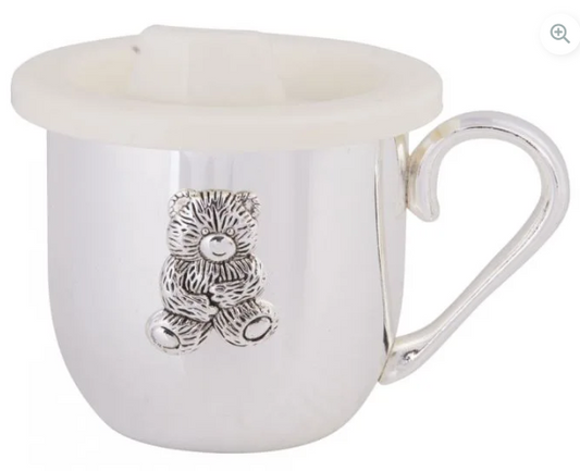 86905 SILVER BEAR BABY CUP