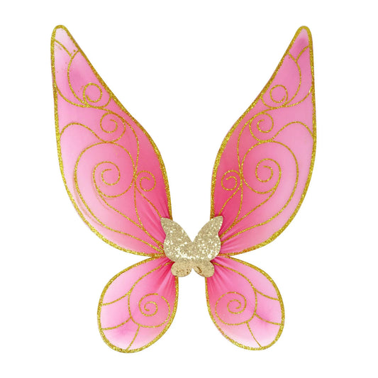 WGO159 PINK GLITTER WINGS